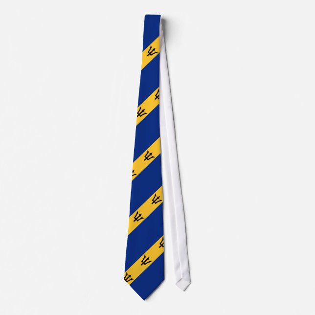 Gravata Bandeira Patriótica de Barbados (Frente)