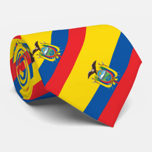 Gravata Bandeira patriótica de Equador