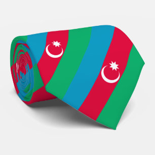 Gravata Bandeira Patriótica do Azerbaijão