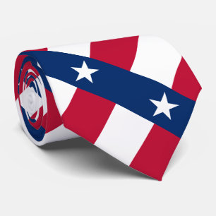 Gravata Bandeira patriótica do estado de Texas
