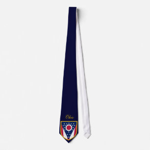 Gravata Bandeira personalizada de Ohio