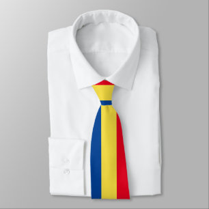Gravata Bandeira romena do pescoço do país da Romênia