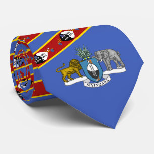 Gravata Bandeira Swazi e Casaco de Armas, Bandeira do Eswa