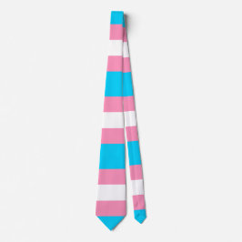 Gravata Bandeira Transgênero | LGBTQIA+ Rosa, Azul e Branc
