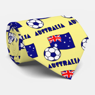 Gravata Bandeja de Futebol da Austrália Azul Sinalizador A