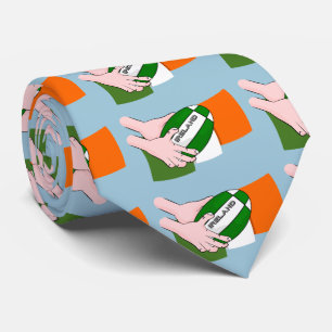 Gravata Bandeja dos defensores da equipe de rugby da Irlan