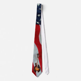Gravata bandolim - BANDEIRA de TIE-AMERICAN