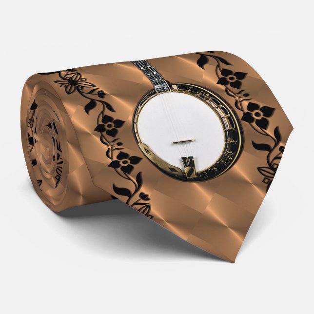 GRAVATA BANJO — VINHO NO RASTO (Rolled)