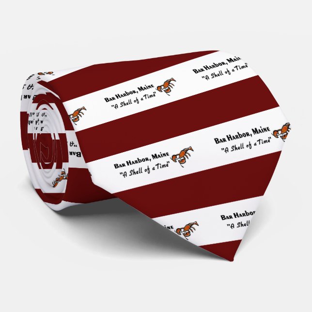 Gravata Bar Harbour, Torre de Pescoço de Lagosta Maine (Rolled)