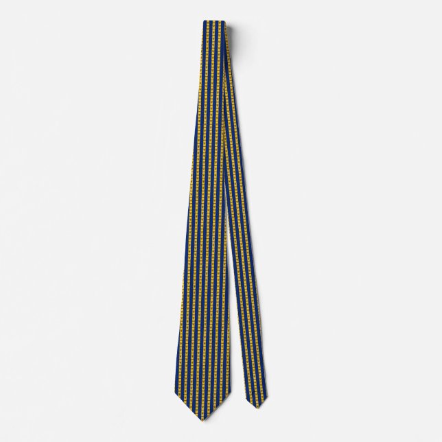 Gravata Barbados Flag Honeycomb Tie (Frente)