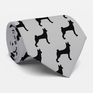 Gravata Basenji Dog Silhouette