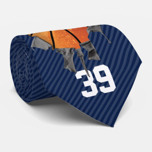 Gravata Basquetebol rasgado (escuro/personalizado)