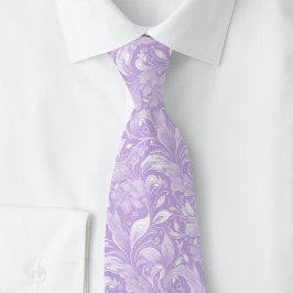 Gravata Batik Botânico de Lavanda