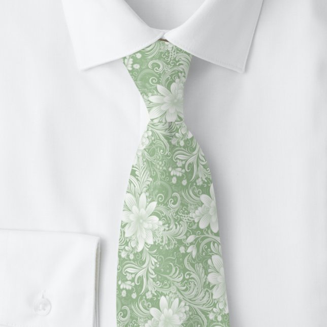 Gravata Batik Floral de Eucalipto (Criador carregado)