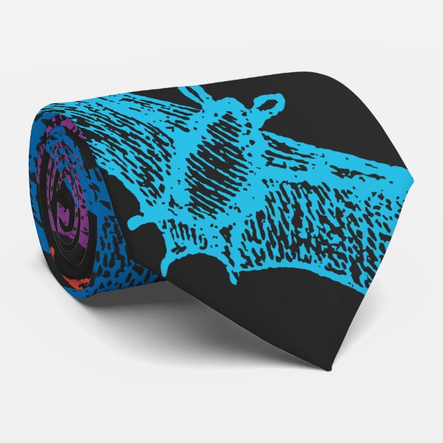 Gravata Bats Tie (Rolled)