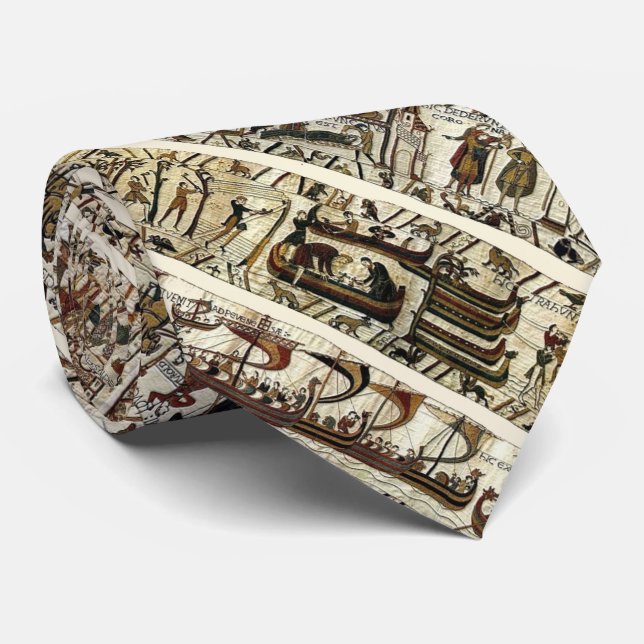 Gravata BAYEUX TAPESTRY 1066 Batalha do Padrão de Hastings (Rolled)