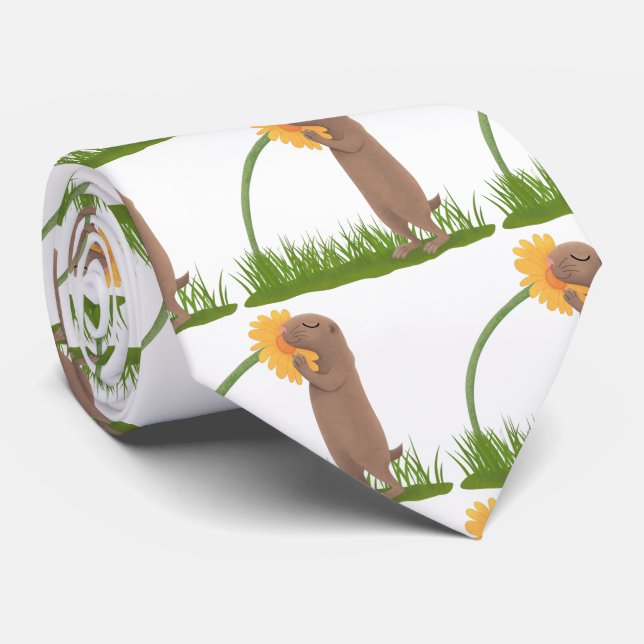 Gravata BD de cãozinho da pradaria (Rolled)