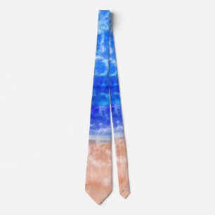 Gravata Beach e Ocean Tie Dye Tie