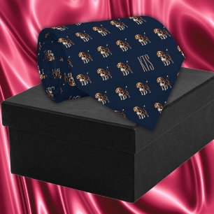 Gravata Beagle Dogs Padrão Veterinário Monograma