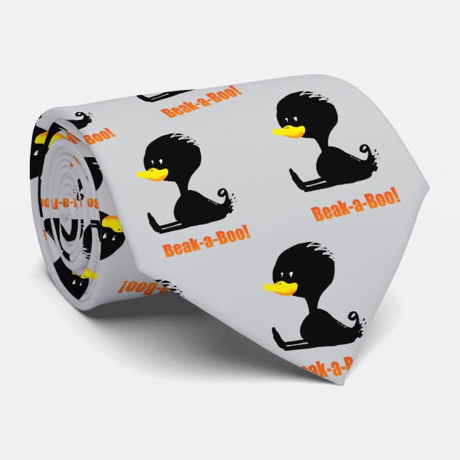 Gravata Beak-a-Boo! Cute Cartoon Duck with Funny Pun (Rolled)
