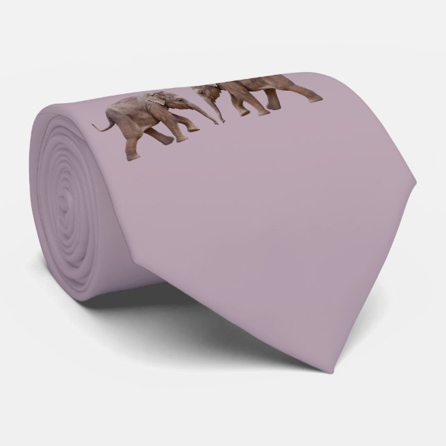 Gravata Bebê Elefante Tie (Rosa Dusta) (Rolled)