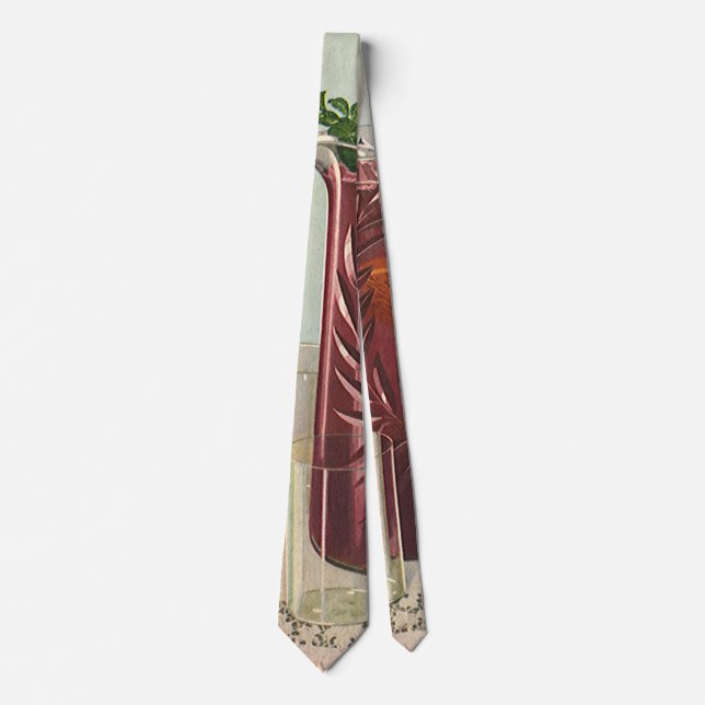 Gravata Bebidas e Drinks Vintage, Jarra de Sangria (Frente)