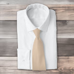 Gravata bege Palomino de cor sólida<br><div class="desc">Design de cor sólida do palomino.</div>
