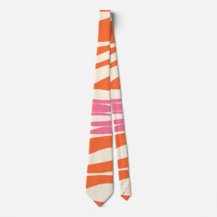 Gravata Bei e Fluxo - Rosa, Laranja e Creme