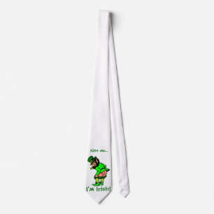 Gravata Beije-me, sou irlandês Moonchando Leprechaun Neck