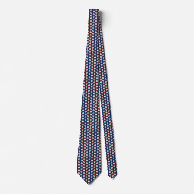 Gravata Belize Flag Honeycomb Tie (Frente)