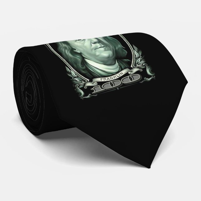 Gravata Benjamin Franklin Tie (Rolled)