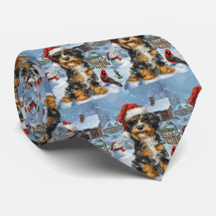 Gravata Bernedoodle Dog Winter Wonderland Christmas