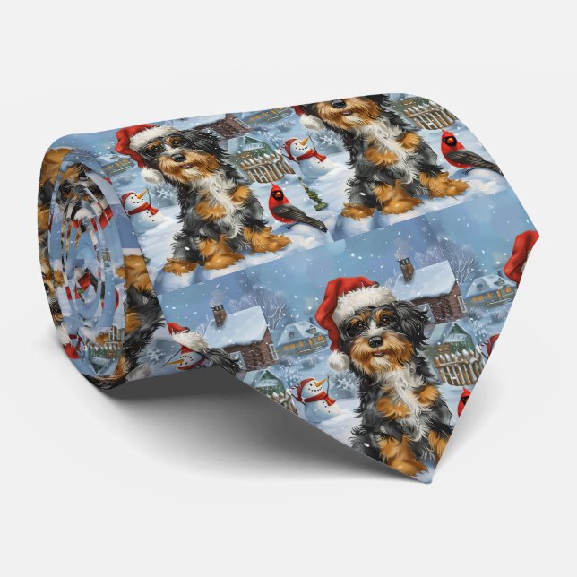 Gravata Bernedoodle Dog Winter Wonderland Christmas (Rolled)