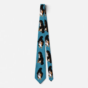 Gravata Bernese Mountain Dog Tie