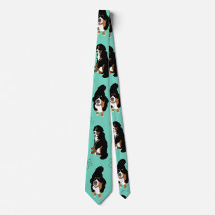 Gravata Bernese Mountain Dog Tie