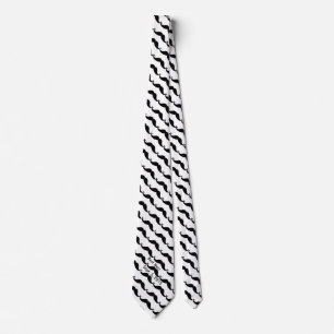 Gravata Best Man Mustache Necktie