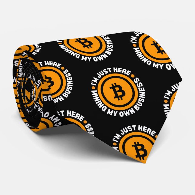 Gravata Bíblia Divertida MINDO MINHA PRÓPRIA Cripto de NEG (Rolled)