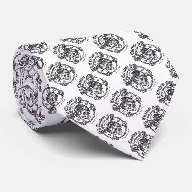 Gravata Bikers Skull (Rolled)