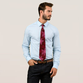 Gravata Billy Bong Hawaiian - Island Lily Satin Neck Tie