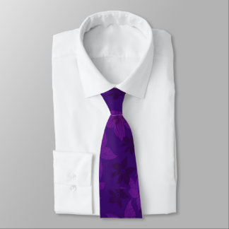 Gravata Billy Bong Hawaiian - setembro Plum Satin Tie