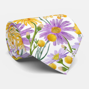 Gravata Billy Buttons E Daisy Floral Blooms