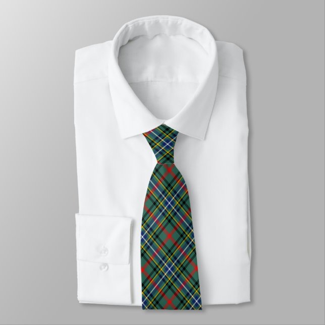 Gravata Bisset Clan Tartan Green Xadrez (Amarrado)