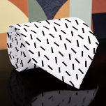 Gravata Black and White Custom Necktie<br><div class="desc">A timeless and versatile accessory, this custom necktie features a classic black and white pattern. Perfect for adding a touch of sophistication to any outfit, whether it's for a formal event, a business meeting, or simply to elevate your everyday look. The crisp stripes create a stylish and refined appearance, making...</div>