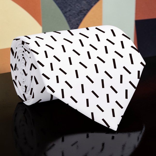 Gravata Black and White Custom Necktie (Criador carregado)