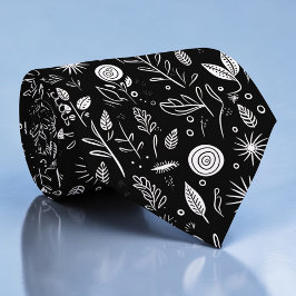 Gravata Black and White Custom Necktie