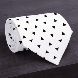 Gravata Black and White Pattern Custom Necktie