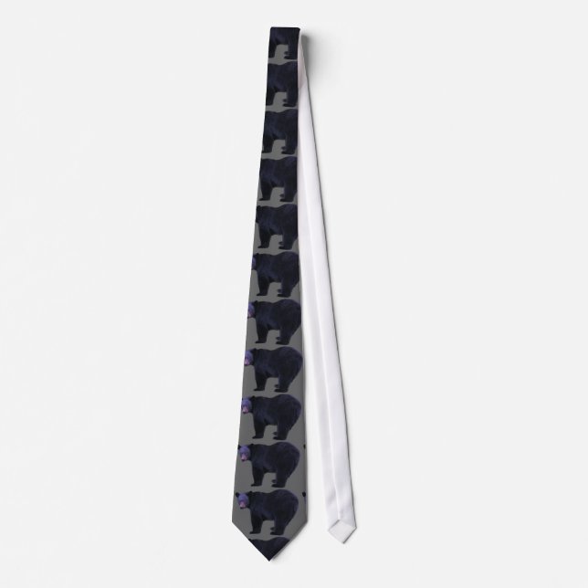 Gravata Black Bear Wildlife Tie (Frente)