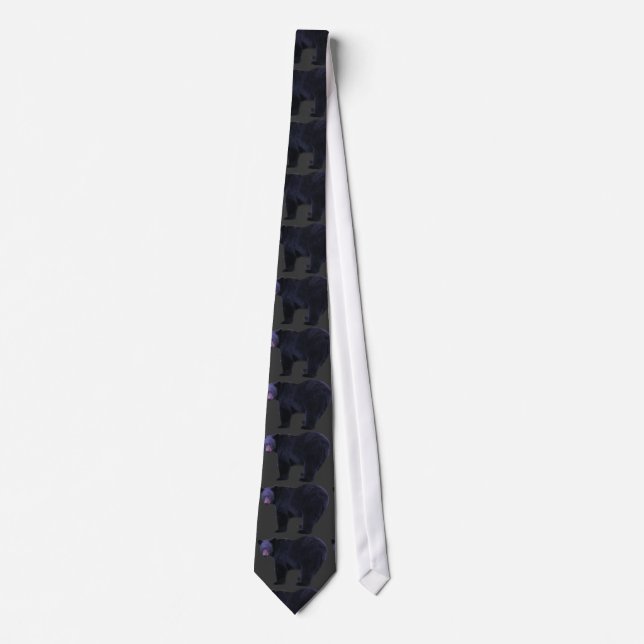 Gravata Black Bear Wildlife Tie (Frente)