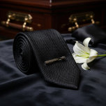 Gravata Black Herringbone Funeral<br><div class="desc">Honor solemn moments with understated dignity in this timeless black herringbone necktie. The subtle, finely woven herringbone texture adds quiet depth and refined sophistication to a deep, uniform midnight black base — creating a respectful, polished look that conveys solemnity without drawing attention. This classic, non-shiny design is widely regarded as...</div>