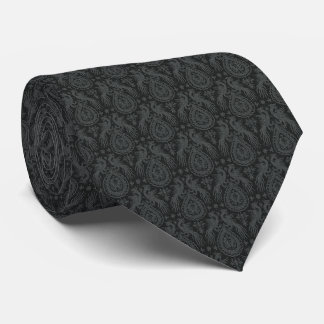 Gravata Black Medieval Dragons Neck Tie